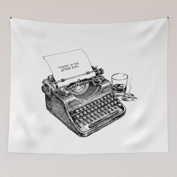 Item preview, Mechanical Typewriter Verse Archive - Vintage Dark Academia designed and sold by bapupa.