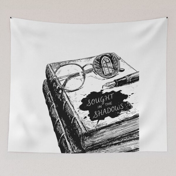 Item preview, Wire-Rimmed Spectacles Reflection Study - Vintage Dark Academia designed and sold by bapupa.