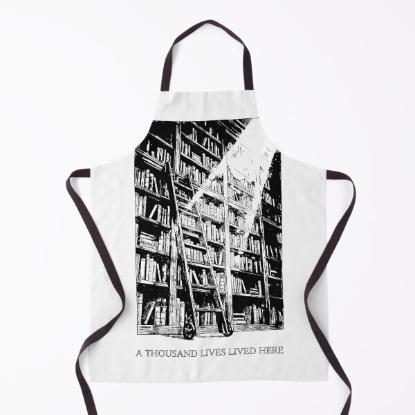 Item preview, Towering Shelves & Rolling Ladder - Dark Academia Vintage Library designed and sold by bapupa.