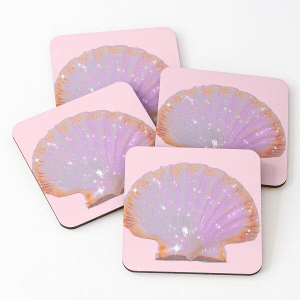 Item preview, Iridescent Pink Seashell | Magical Pearl Glow Aesthetic Art designed and sold by Rawafi Art Studio.