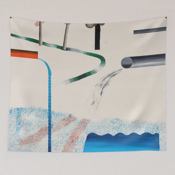 Item preview, David Hockney - David Hockney - David Hockney (69) - Vibrant California Pool – Pop Art Print Inspired by David Hockney designed and sold by KirstenShShop.