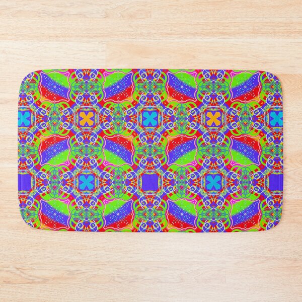 Item preview, Vibrant Hippie Geometric Pattern with Arcs and Circles designed and sold by anamariafischer.