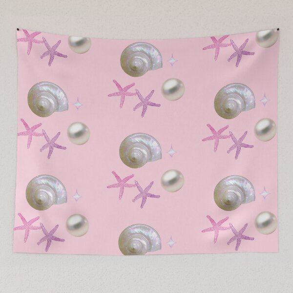 Item preview, Pearl & Seashell Aesthetic | Soft Pink Coastal Collection designed and sold by Rawafi Art Studio.