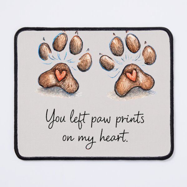 Item preview, You Left Paw Prints On My Heart Shirt – Dog Memorial Gift for Dog Lovers, Pet Loss Sympathy Tee designed and sold by EpicLuck.