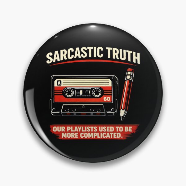 Item preview, Sarcastic Truth Retro Cassette Playlist designed and sold by SplashTastic.