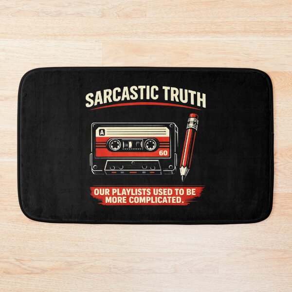 Item preview, Sarcastic Truth Retro Cassette Playlist designed and sold by SplashTastic.