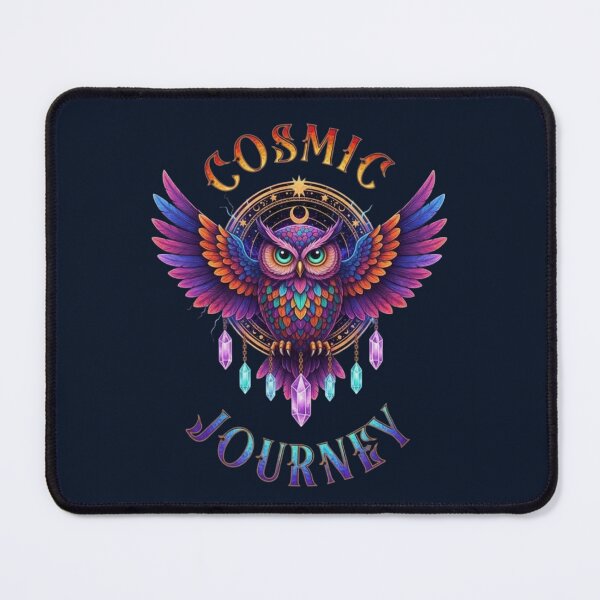 Item preview, Cosmic Journey – Mystical Owl Emblem designed and sold by Dogandesighn.