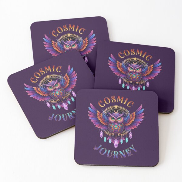 Item preview, Cosmic Journey – Mystical Owl Emblem designed and sold by Dogandesighn.
