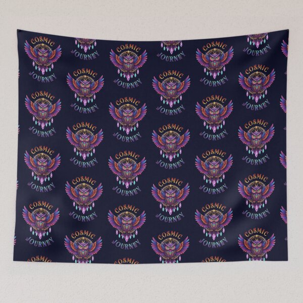 Item preview, Cosmic Journey – Mystical Owl Emblem designed and sold by Dogandesighn.