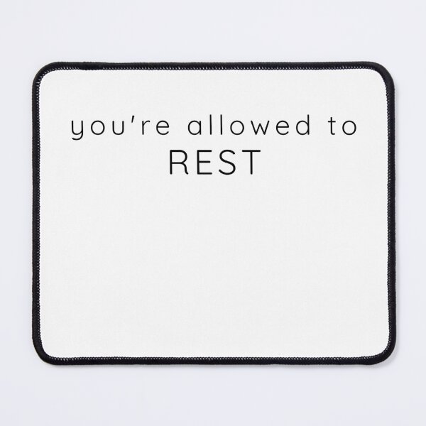 Item preview, You’re Allowed to Rest – Minimal Reassurance Quote designed and sold by Lynn Creates.