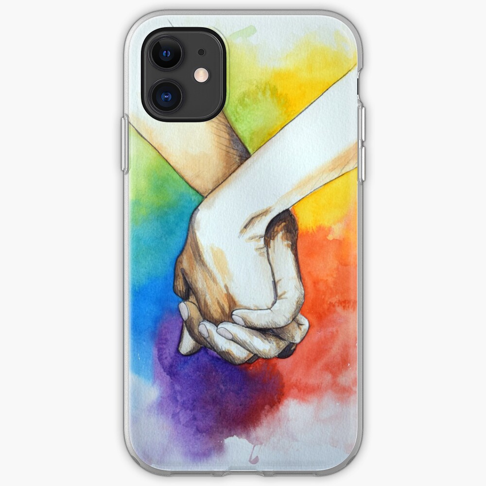 Holding hands | Love all | LGBT iPhone Case & Cover