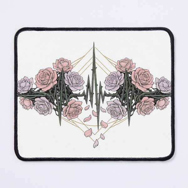 Item preview, Rose Heartbeat EKG Floral Art designed and sold by VibeMax.