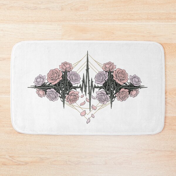 Item preview, Rose Heartbeat EKG Floral Art designed and sold by VibeMax.