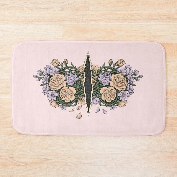 Item preview, Dark Floral Aesthetic Torn Rose Symmetry Art designed and sold by VibeMax.