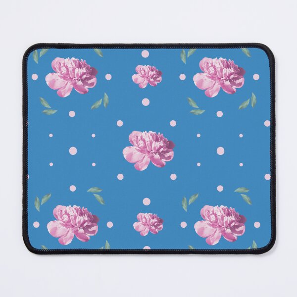 Item preview, Blue version of Rose pattern with leaves designed and sold by studiodrchicken.