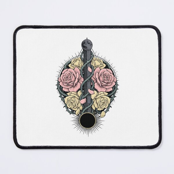 Item preview, Moon Sun Dagger Rose Occult Art designed and sold by VibeMax.