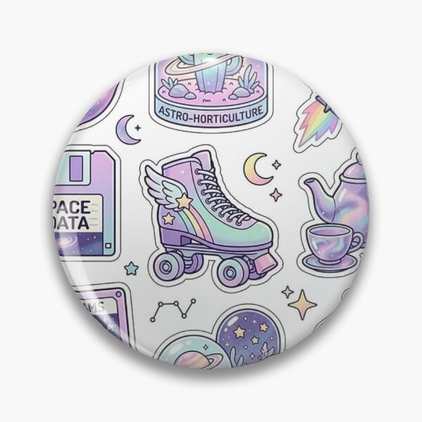 Item preview, Retro Space Aesthetic Sticker Pack - Y2K Pastel Goth Galaxy designed and sold by Csstoree.