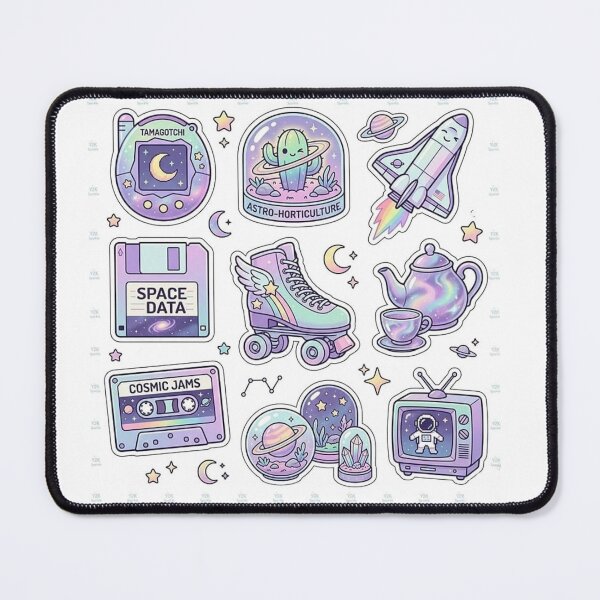 Item preview, Retro Space Aesthetic Sticker Pack - Y2K Pastel Goth Galaxy designed and sold by Csstoree.