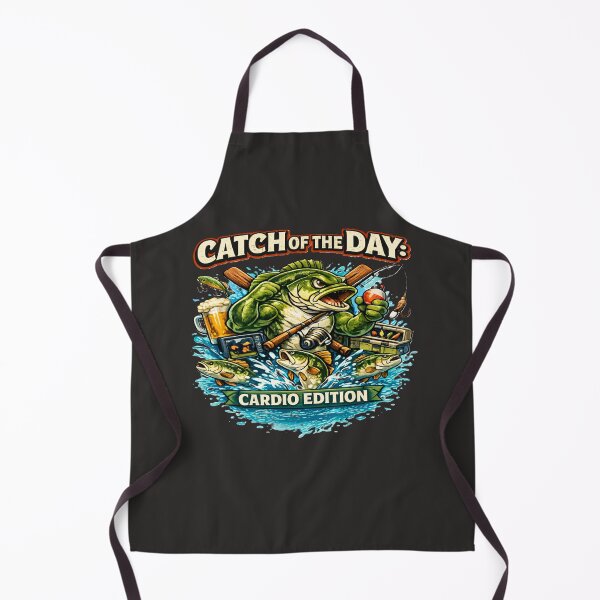 Item preview, Catch of the Day: Cardio Edition – Funny Fishing Graphic Tee designed and sold by MONO LAB .