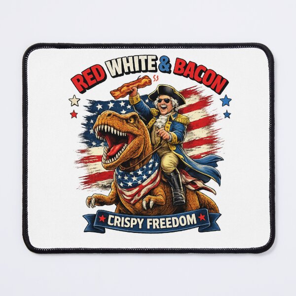Item preview, Red White & Bacon Crispy Freedom T-Rex Funny Patriotic designed and sold by Willyboy16.