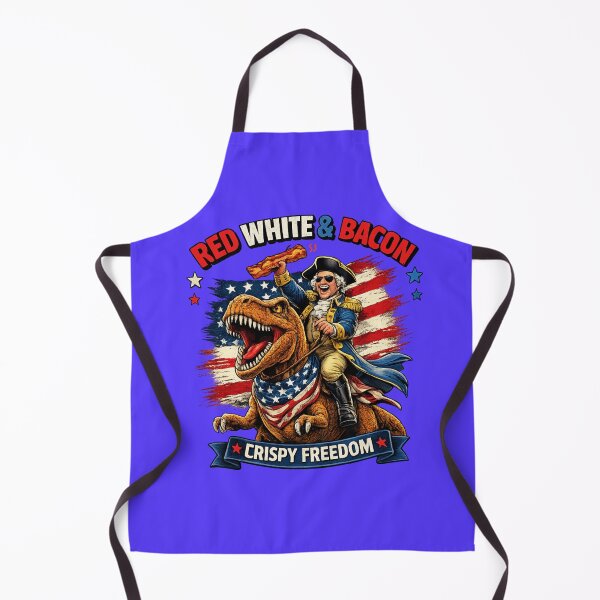 Item preview, Red White & Bacon Crispy Freedom T-Rex Funny Patriotic designed and sold by Willyboy16.