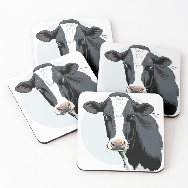 Item preview, Holstein Cow Manga Art Bold Black & White Illustration designed and sold by lbgearhart.