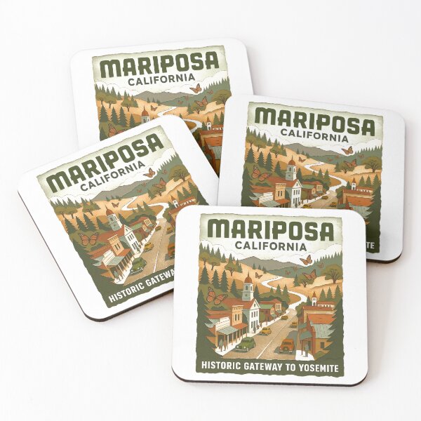 Item preview, Vintage Mariposa California Yosemite Gateway Design designed and sold by AdCoL.