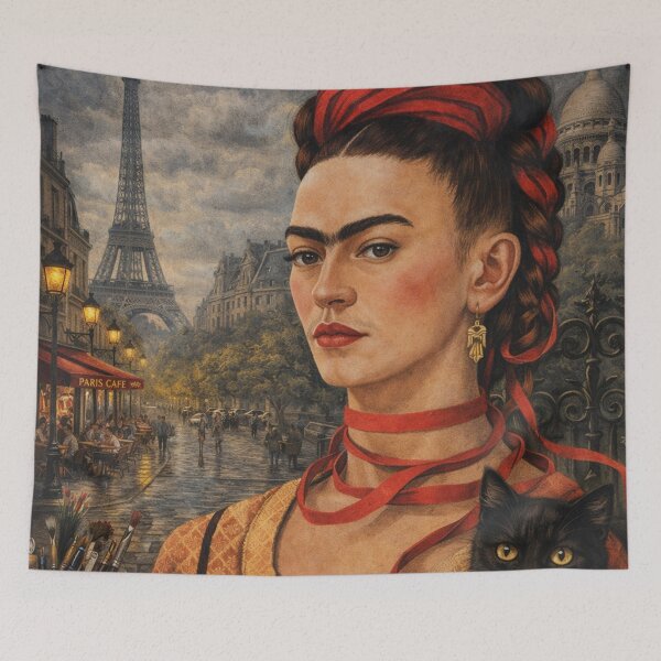 Item preview, Frida Kahlo Red Ribbon Paris designed and sold by Muycote.