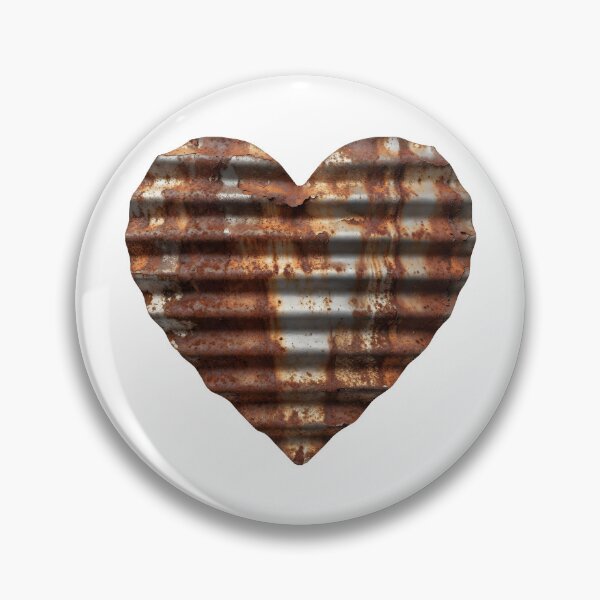 Item preview, Rusty Metal Heart Design- Industrial Grunge Artwork designed and sold by Marcu Ioachim.