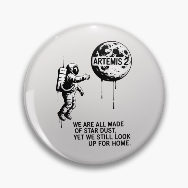 Item preview, BANKSY AI - ARTEMIS 2 - We are all made of star dust, yet we still look up for home designed and sold by 123ks.