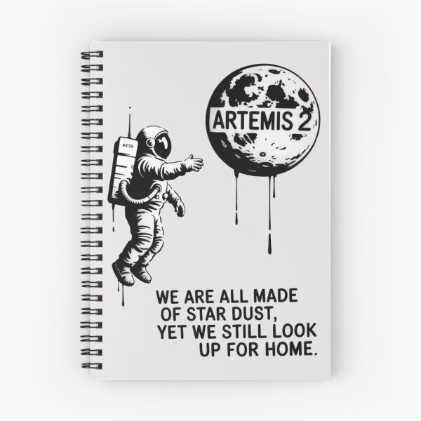 Item preview, BANKSY AI - ARTEMIS 2 - We are all made of star dust, yet we still look up for home designed and sold by 123ks.