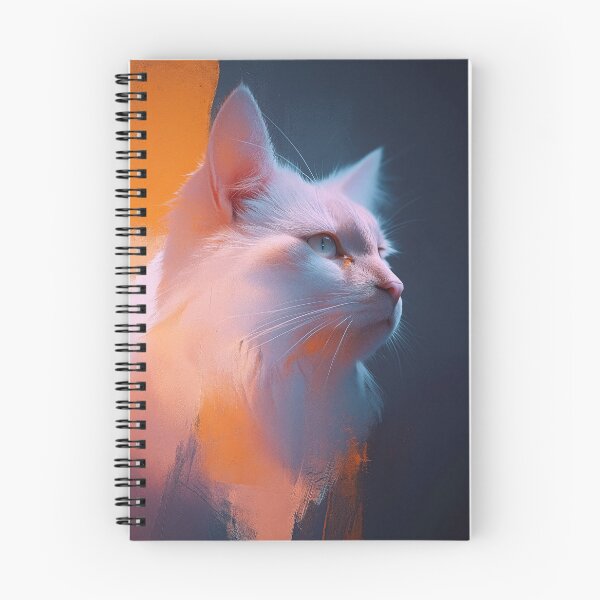 Item preview, White Cat on Canvas designed and sold by MissAliceCatter.