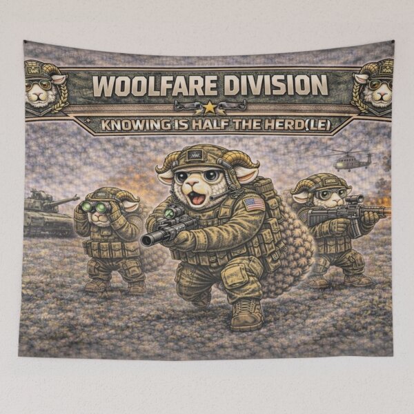 Item preview, Woolfare Division – Sheep-I Joe Combat Unit Parody designed and sold by Thpoar.