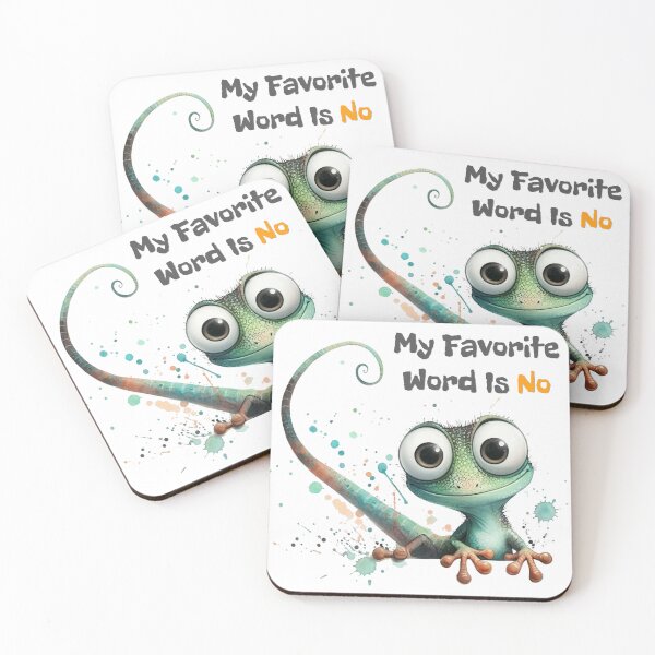 Item preview, Funny Lizard My Favorite Word is NO designed and sold by ANNAE*.