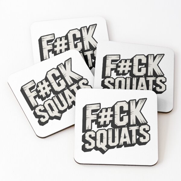 Item preview,  F@ck Squats Funny Workout Shirt Gym Humor Fitness Gift designed and sold by The Shared Suffering Collective.