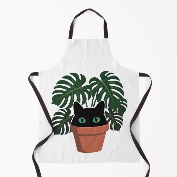 Item preview, Black Cat in Monstera designed and sold by WikaKowalczyk.
