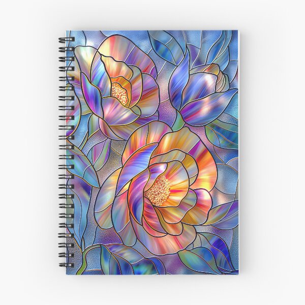 Item preview, Vibrant Peonies Stained Glass Art designed and sold by MargaretWiktor.