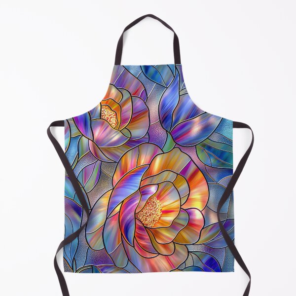 Item preview, Vibrant Peonies Stained Glass Art designed and sold by MargaretWiktor.
