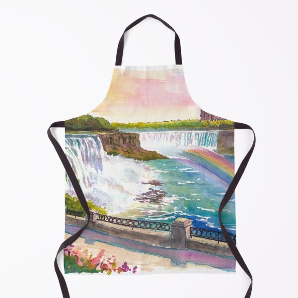 Item preview, Niagara Falls Rainbow Travel Art Waterfall Landscape designed and sold by artshop77.