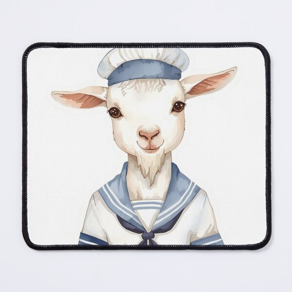 Item preview, Funny Goat in Sailor's Uniform  designed and sold by PamLeeDesign.