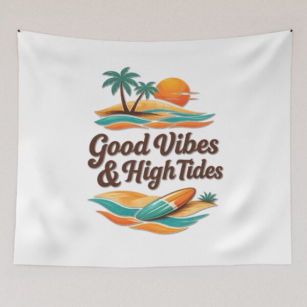 Item preview, Good Vibes and High Tides designed and sold by Icareis-Studios.