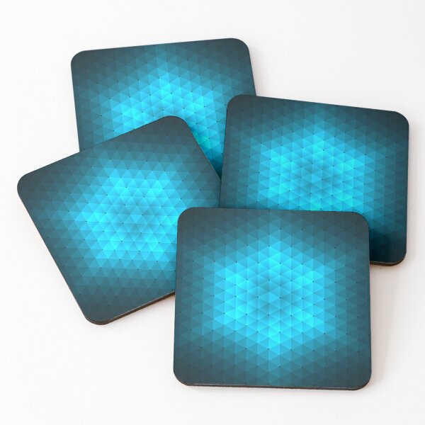 Item preview, Blue Pixelated Geometric Glow designed and sold by IntelliMindDesigns.