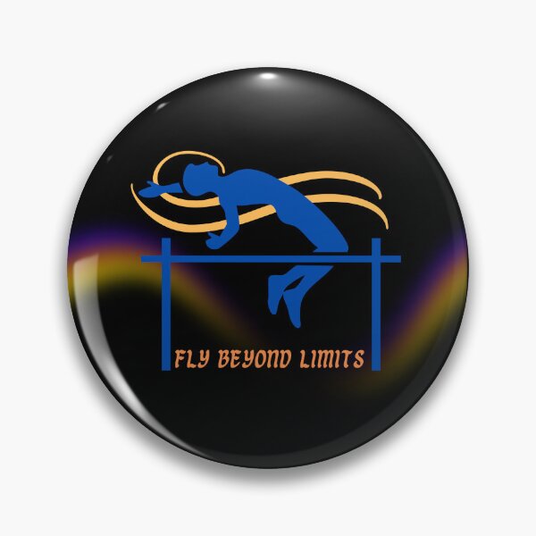 Item preview, High Jump Athlete Silhouette - Fly Beyond Limits designed and sold by LoudVictory.