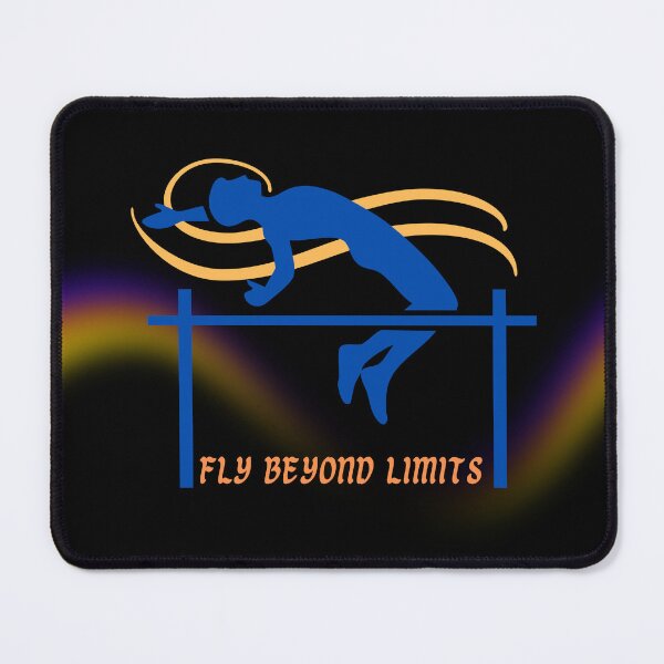 Item preview, High Jump Athlete Silhouette - Fly Beyond Limits designed and sold by LoudVictory.