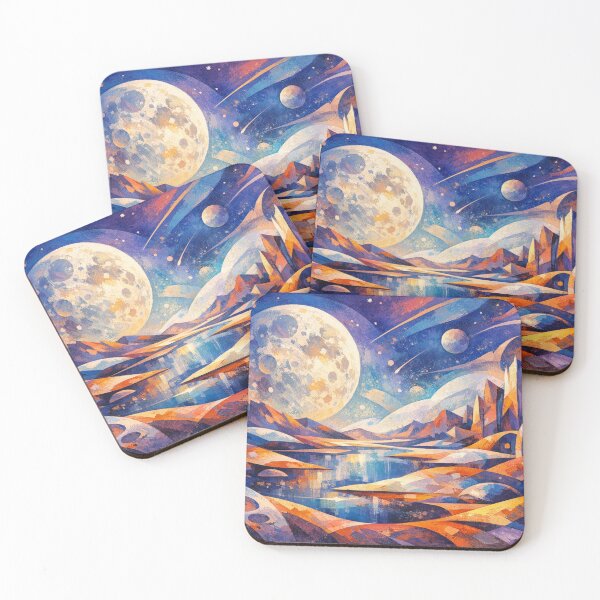 Item preview, Colorful dreams of a lunar landscape designed and sold by Sigtrix.