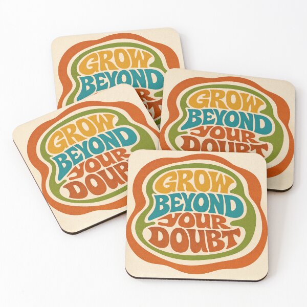 Item preview, Grow Beyond Your Doubt – Retro Confidence designed and sold by ForeverPrintsOK.