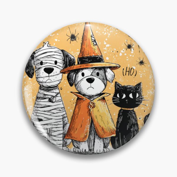 Item preview, Dark Trio Trio Autumn Halloween Mummy Witch Ghost designed and sold by GrinGalore.