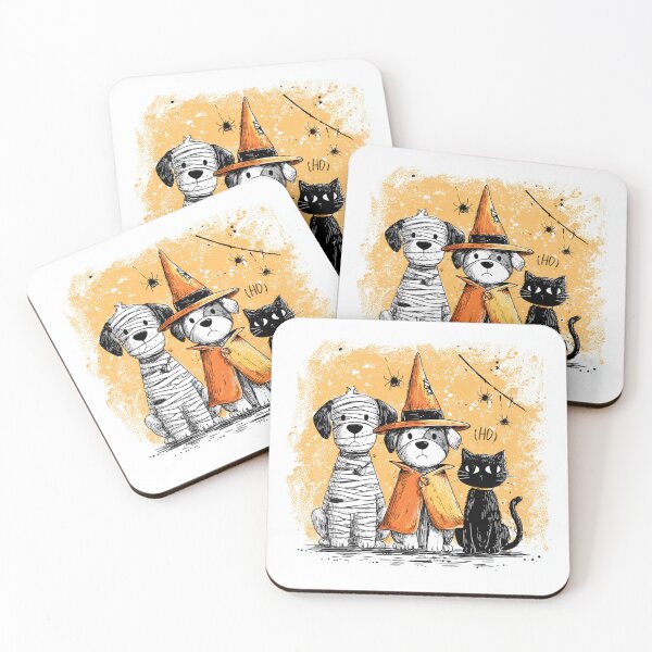 Item preview, Dark Trio Trio Autumn Halloween Mummy Witch Ghost designed and sold by GrinGalore.