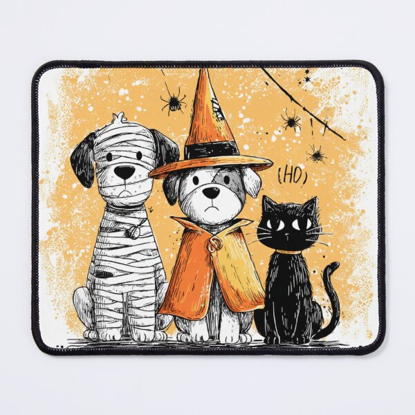 Item preview, Dark Trio Trio Autumn Halloween Mummy Witch Ghost designed and sold by GrinGalore.