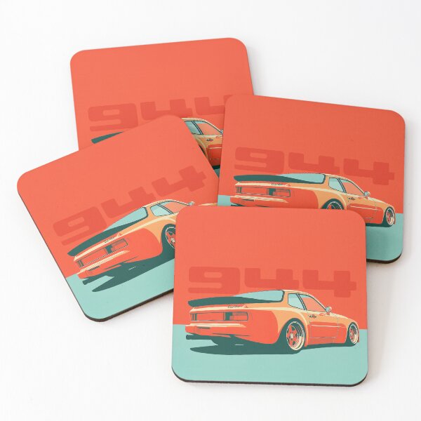 Item preview, Porsche 944 Turbo Bauhaus modern illustration designed and sold by blackdogshop.
